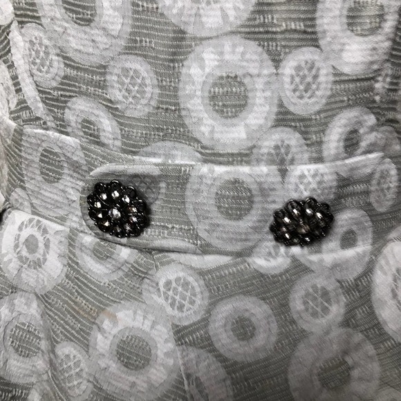 NWT Anthropologie one shoulder brocade dress SZ 6 - Picture 2 of 7